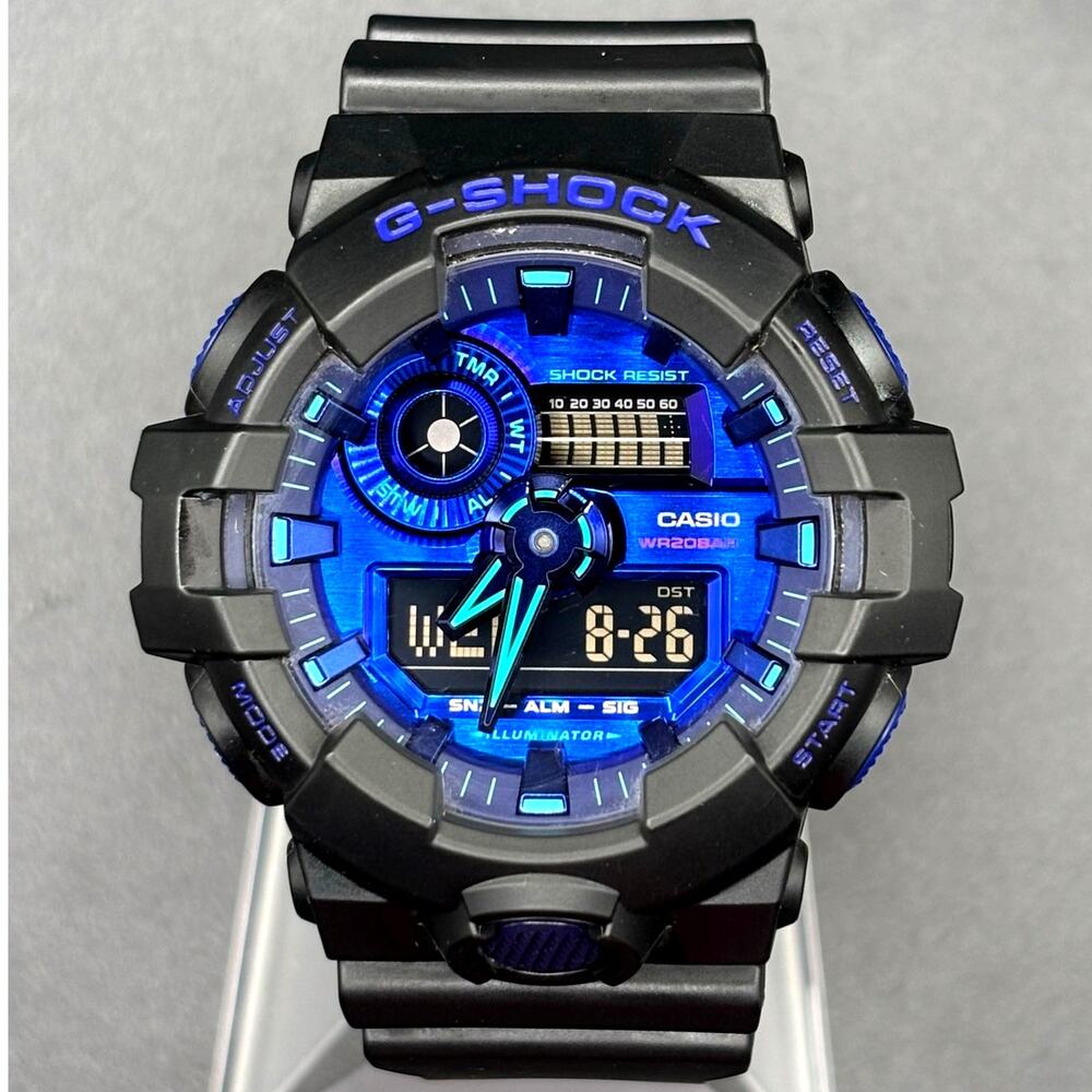 Casio G-Shock GA700VB-1A Virtual Blue Analog Digital Men’s Watch